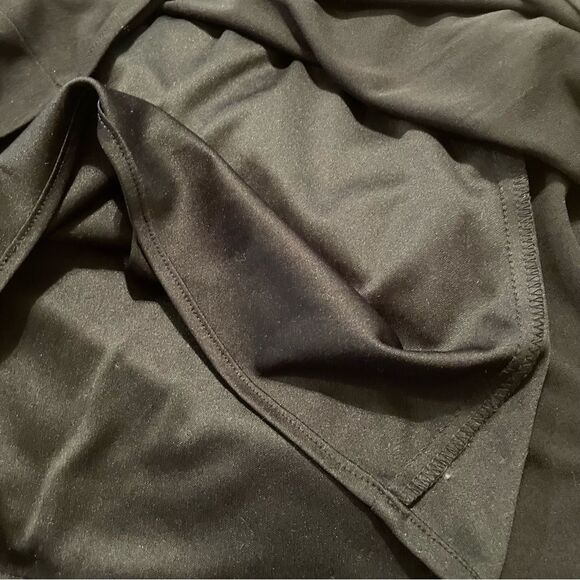 Vintage Black Molly Mallow Evening Rhinestone Maxi Formal Dress Women Size 10 - Picture 8 of 11